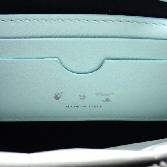 Off-White Jackhammer Flat Pouch Leather Blue Bag - Picture 5 of 6